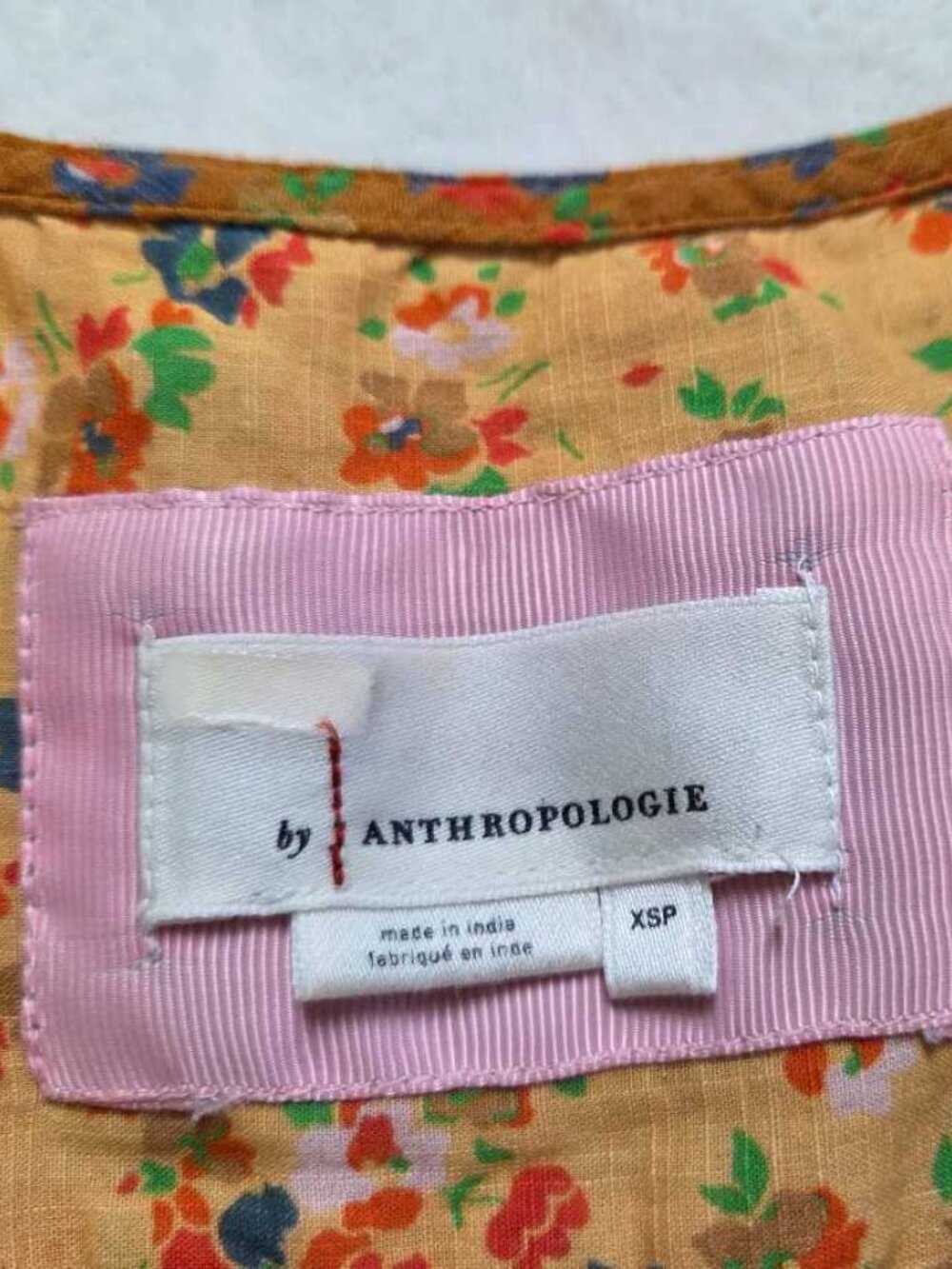 XSP By Anthropologie Tiered & True floral maxi prairie dress XS Petite #4 - Picture 7 of 12